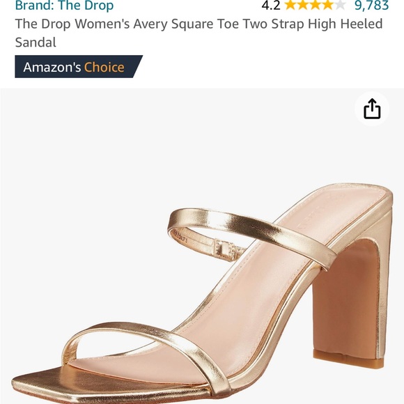 The Drop Gold heels - Picture 2 of 10